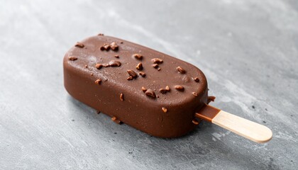 chocolate ice cream stick with chocolate topping