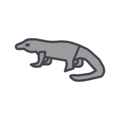 Komodo Dragon Vector Icon