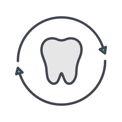 Dental Restoration Vector Icon