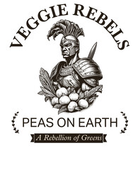 medieval Knight with Vegetables in foreground