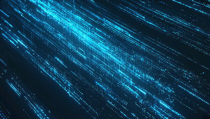 Abstract technology big data background concept Motion of digital data flow Transferring of big data Transfer and storage of data sets 