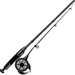 Fototapeta premium Fly Fishing Rod Illustration – Angler’s Essential Gear