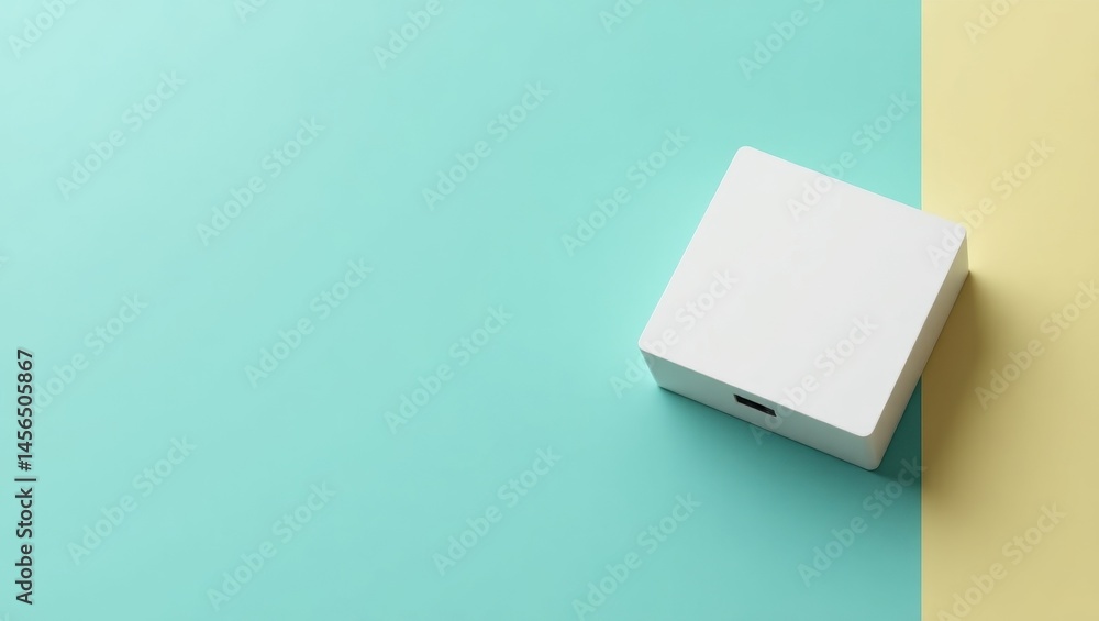 Poster winui. minimalist digital space. isolated background, copyspace.. minimalist digital space with plai