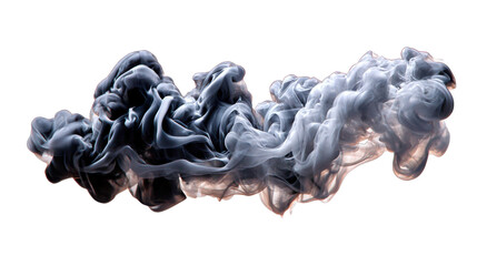 blue smoke on white background