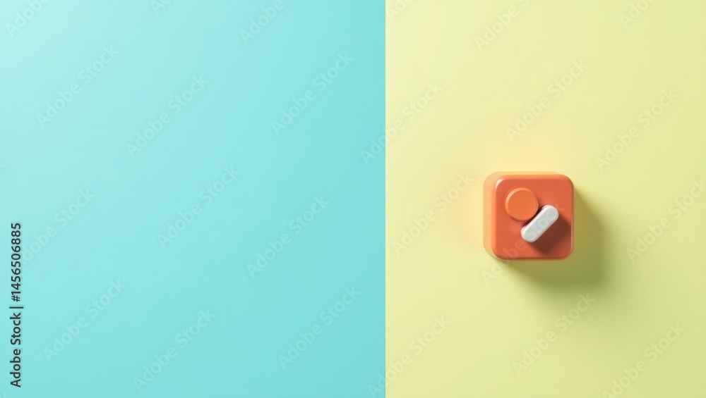 Poster wordpiece. switching lifes gears. isolated background, copyspace.. two colorful switches symbolize s