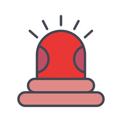 Safety Siren Vector Icon