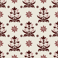 Ikat seamless floral pattern on beautiful colors , Motif ethnic floral seamless textil, embroidery, print striped ornament floral, pattern, design for wrapping, silk, scarf, background, text