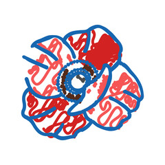 poppy flower spring icon doodle illustration