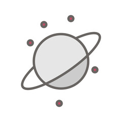 Planetary Rings Vector Icon © Muhammad