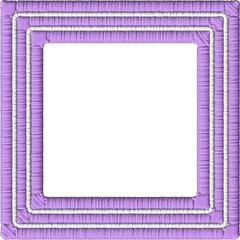 Colorful Square Embroidery Frame Shape Border