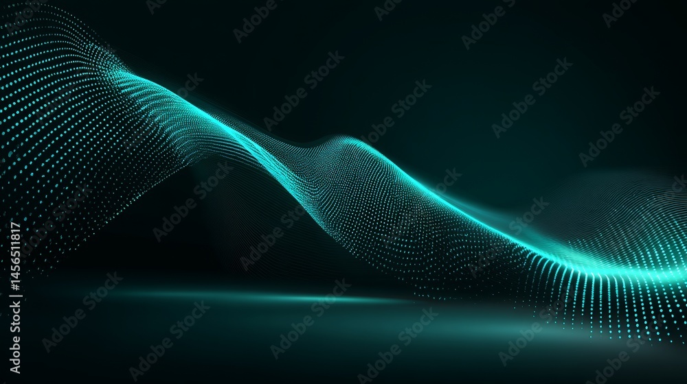Poster the image features a data technology background with an abstract design, including connecting dots a