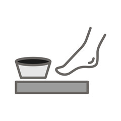 Pedicure Chair Vector Icon
