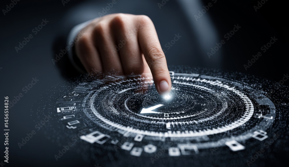 Poster concept of technology that includes software updates and hardware upgrades