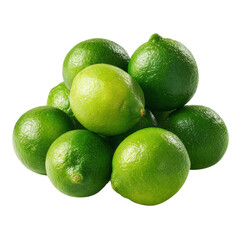 Fresh Green Limes: A Citrus Delight with Transparent Background