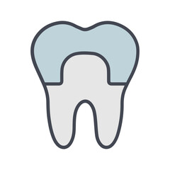 Dental Crown Vector Icon
