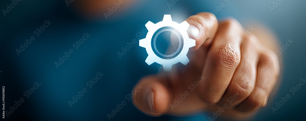 Poster the business internet and technology concept is centered around digital integration, incorporating e