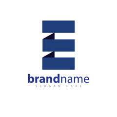 E letter logo building logo vector template