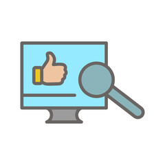 Review Analysis Vector Icon