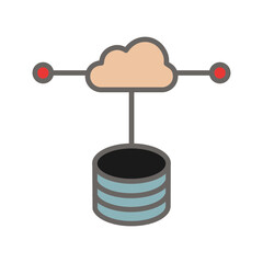 Secure Data Center Vector Icon