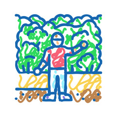 park child fun icon doodle illustration