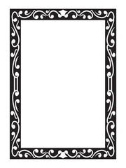 Modern Deco Ornamental Frames Vector Monochrome