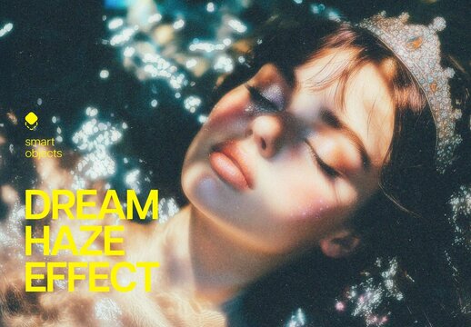 Dream Haze Photo Effect Mockup