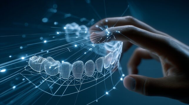 Pioneering dental methods and 3D printed dental prosthetics on a digital schematic