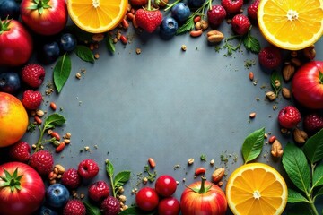 Assortment of dried fruits & herbs, rustic style , mix, photography, dehydrated