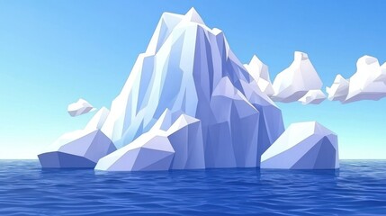 Iceberg in the ocean