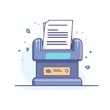 blue paper shredder with document clip art preview