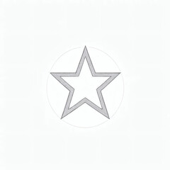 Obraz premium Abstract Geometry Featuring a Layered Star and Arcs