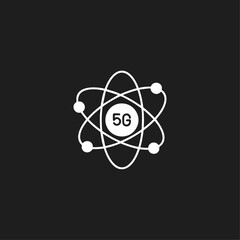 High speed network  logo icon flat vector design