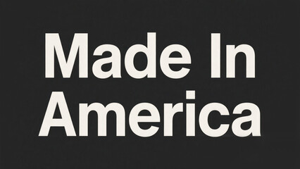 Obraz premium Typography of Made In America