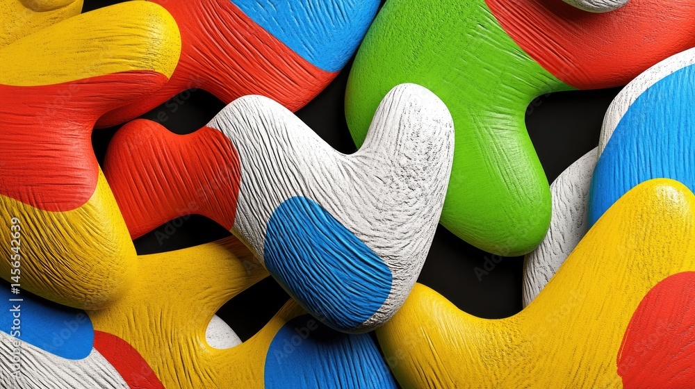 Poster Smooth color transitions with grainy texture, creating a modern and stylish visual