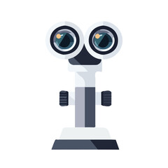 My Simple flat 2D illustration of ophthalmoscope isolated on a transparent background, vector, flat design, animation design, simple flat 2D icon, clipart