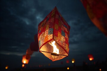 As sunset falls in the evening, the launching of traditional lanterns becomes a communal activity among people, their relatives, and friends, intertwining tradition with the spirit of travel