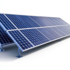 Solar Panels Installed on Ground for Renewable Energy Generation