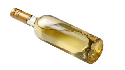 a bottle of wine with a cork on a white surface