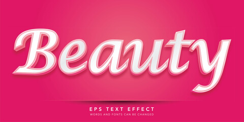 beauty 3d editable text effect