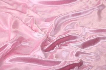 Luxury pink silk linens as background, closeup