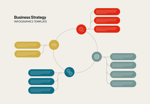 Business Strategy Infographic Diagram Template