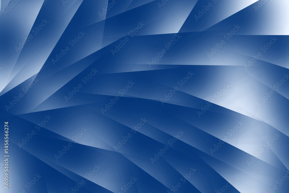 Poster abstract blue geometric rhythmic background with lines - rays diverging in an arc. copy space. illus