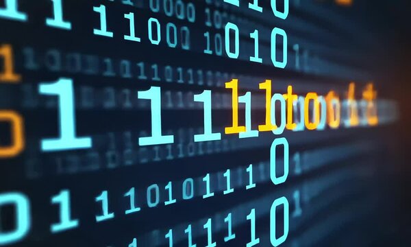 Binary code digital image