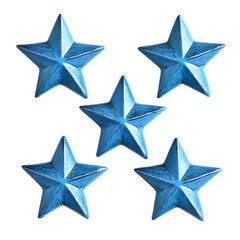Obraz premium Five blue stars