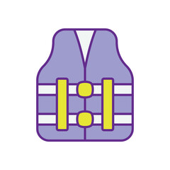 Life Vest vector icons stock illustration