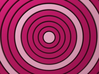 Obraz premium Vibrant Pink Circular Pattern with Gradation and Black Outline Design