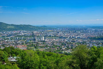 AUT, Linz, Uebersicht, Stadt, Zentrum