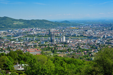 AUT, Linz, Uebersicht, Stadt, Zentrum