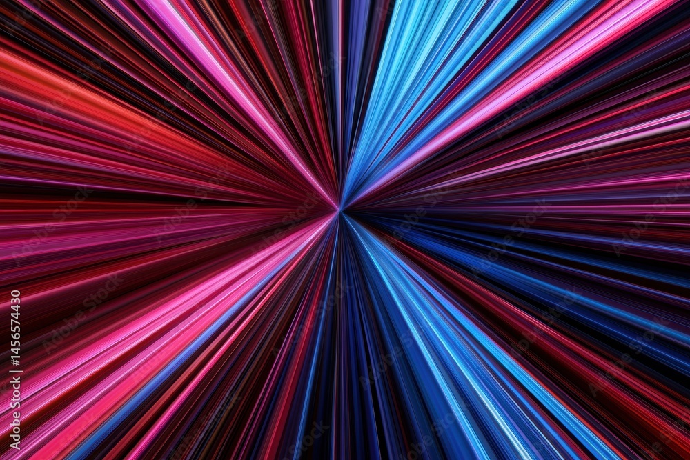 Poster vibrant light rays in motion creating abstract colorful backgrounds