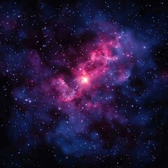Fototapeta premium Stunning Cosmic Cloud in Vibrant Colors of Deep Space Realm
